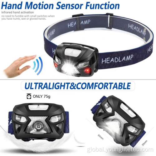 Rechargeable Sensor Headlamp New waterproof motion sensor rechargeable headlamp Supplier